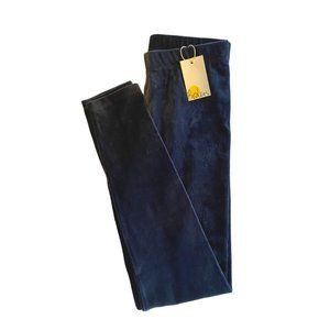 Mini Boden Navy Velvet Leggings Sz 11-12Y